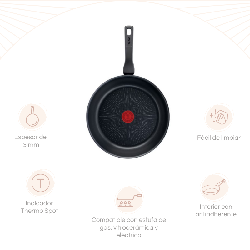 SARTÉN ANTIADHERENTE T-FAL XL INTENSE