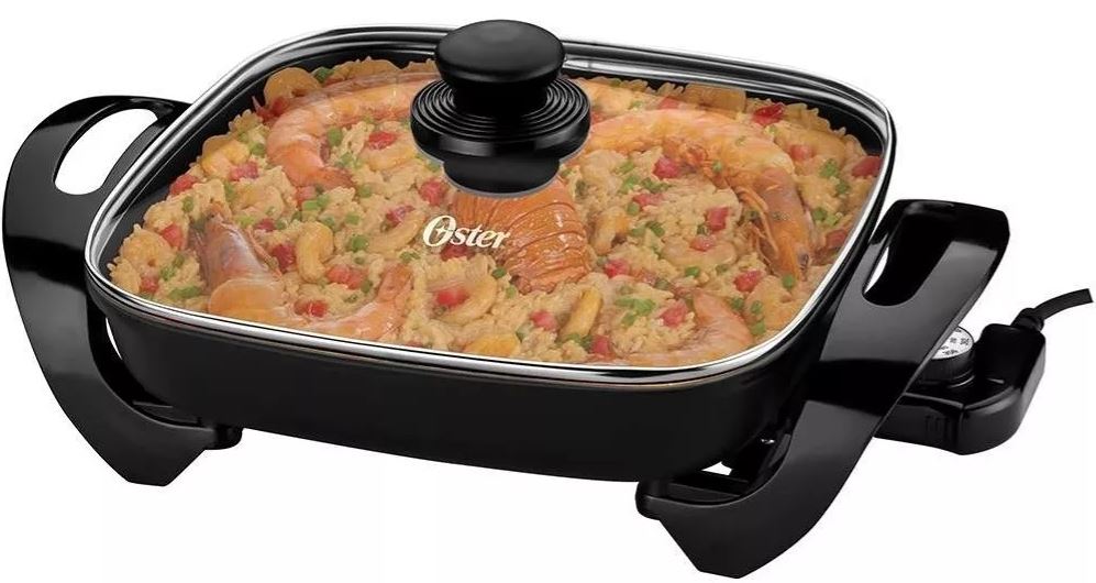 SARTEN ELECTRICO CHICO OSTER CKSTSK1712B + PARRILLA RCA