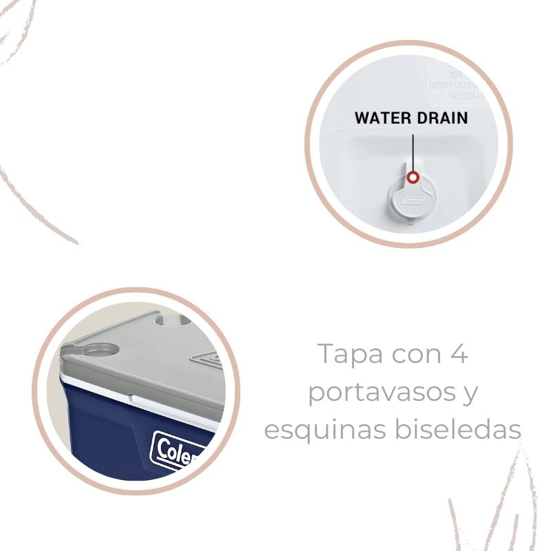 HIELERA CON RUEDAS 101 LATAS COLEMAN 9155