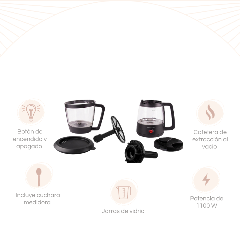 CAFETERA DESMONTABLE 3 EN 1 TAURUS S-BREWER 2000