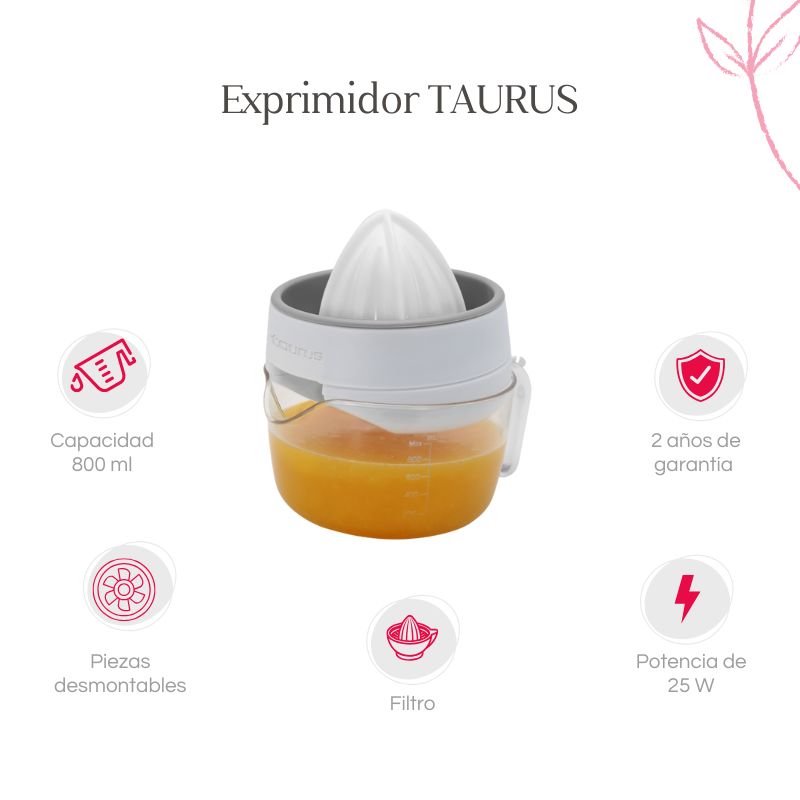Cafetera Expresseria T-FAL + Exprimidor Taurus EX3220MX.CITRUS800