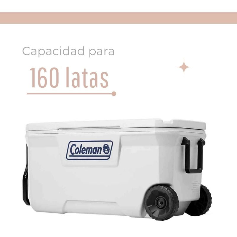 HIELERA CON RUEDAS 160 LATAS COLEMAN 6488