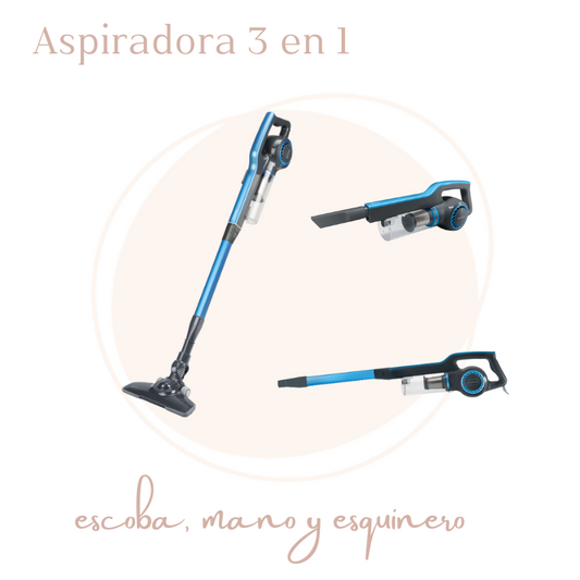 ASPIRADORA CICLÓNICA 3 EN 1 CON FILTRO HEPA TAURUS LIBERTY