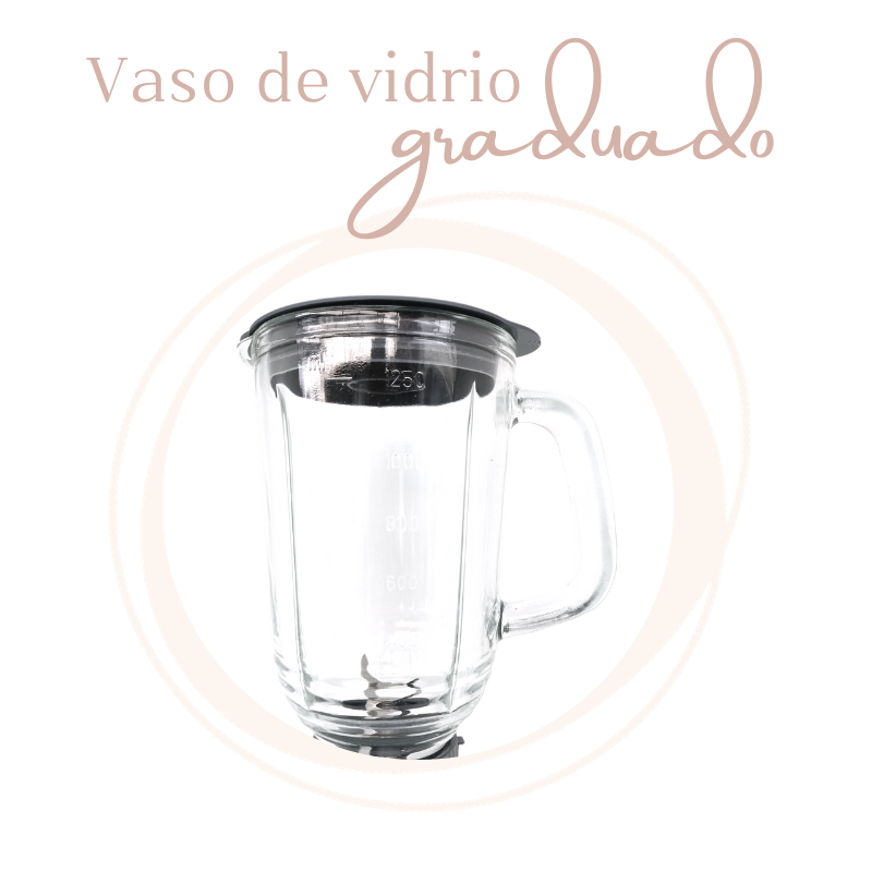 LICUADORA VASO DE VIDRIO 4 VEL TAURUS GRANITE