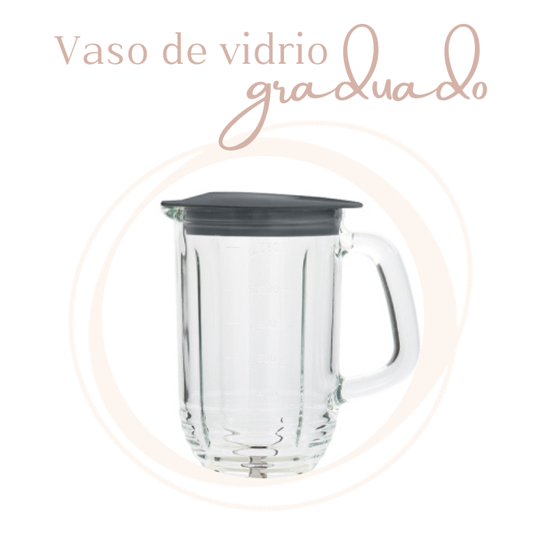LICUADORA ECOLÓGICA DE VIDRIO 2 VEL TAURUS MENINA ECO