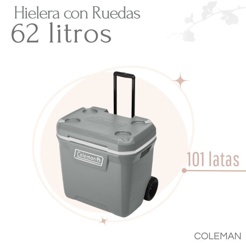 HIELERA CON RUEDAS 101 LATAS COLEMAN 6476