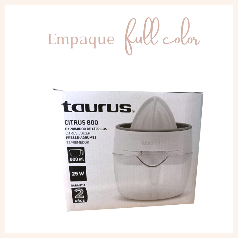 EXPRIMIDOR DE CITRICOS 800 ML TAURUS CITRUS 800