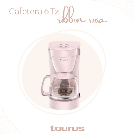 CAFETERA 6 TZ TAURUS RIBBON ROSA