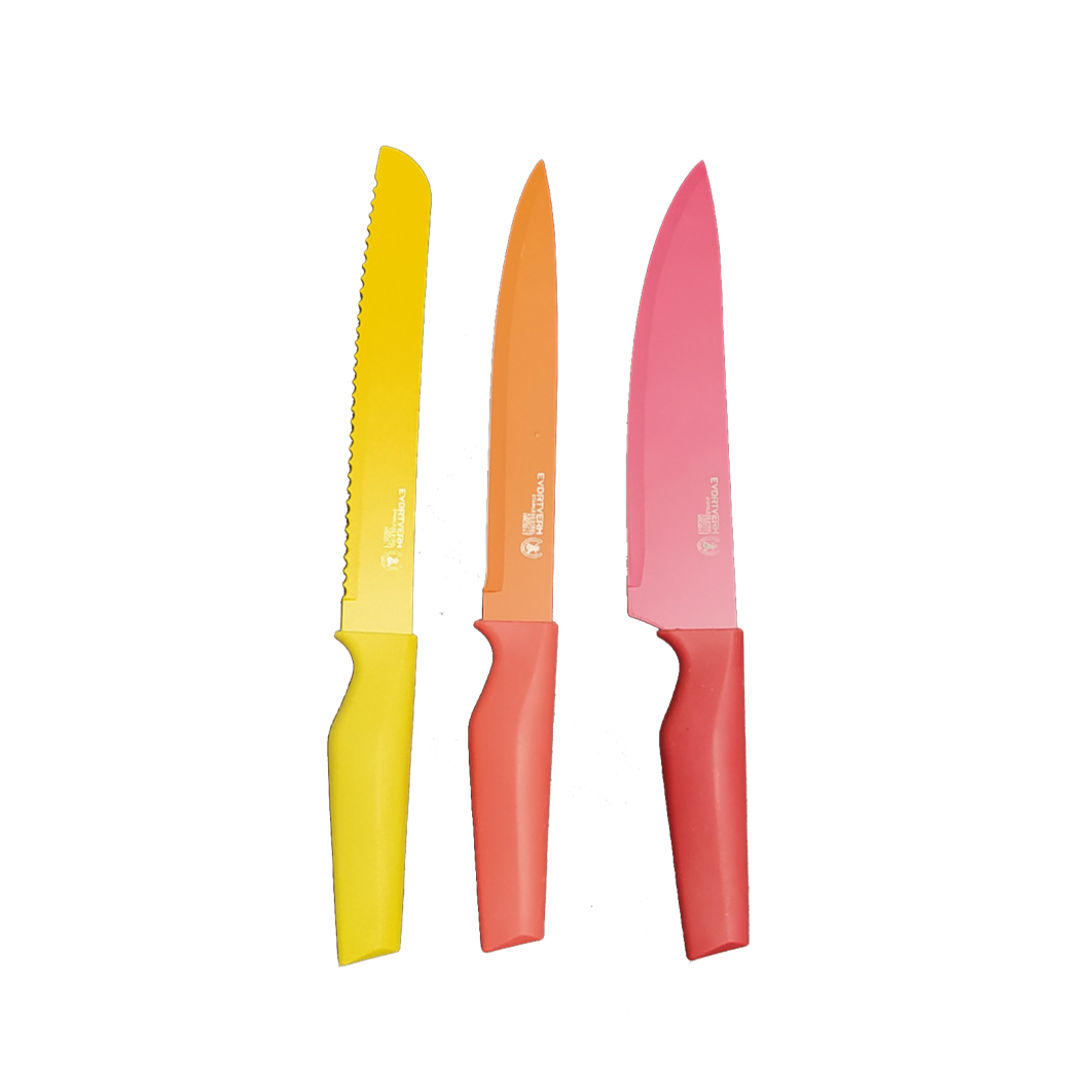 SET DE CUCHILLOS 8 PZ CERÁMICO MULTICOLOR CPS002-00