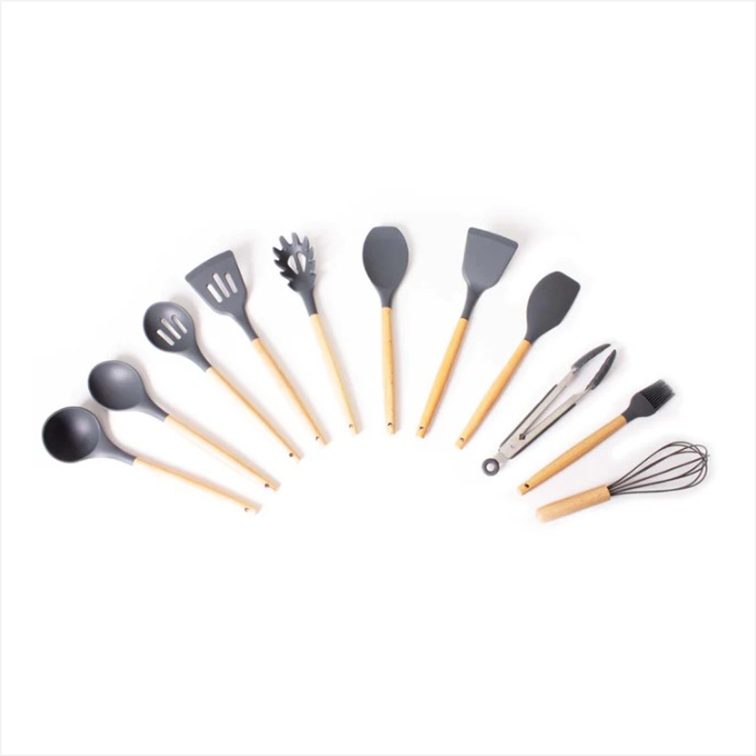 SET DE UTENSILIOS 12 PZ DE SILICON