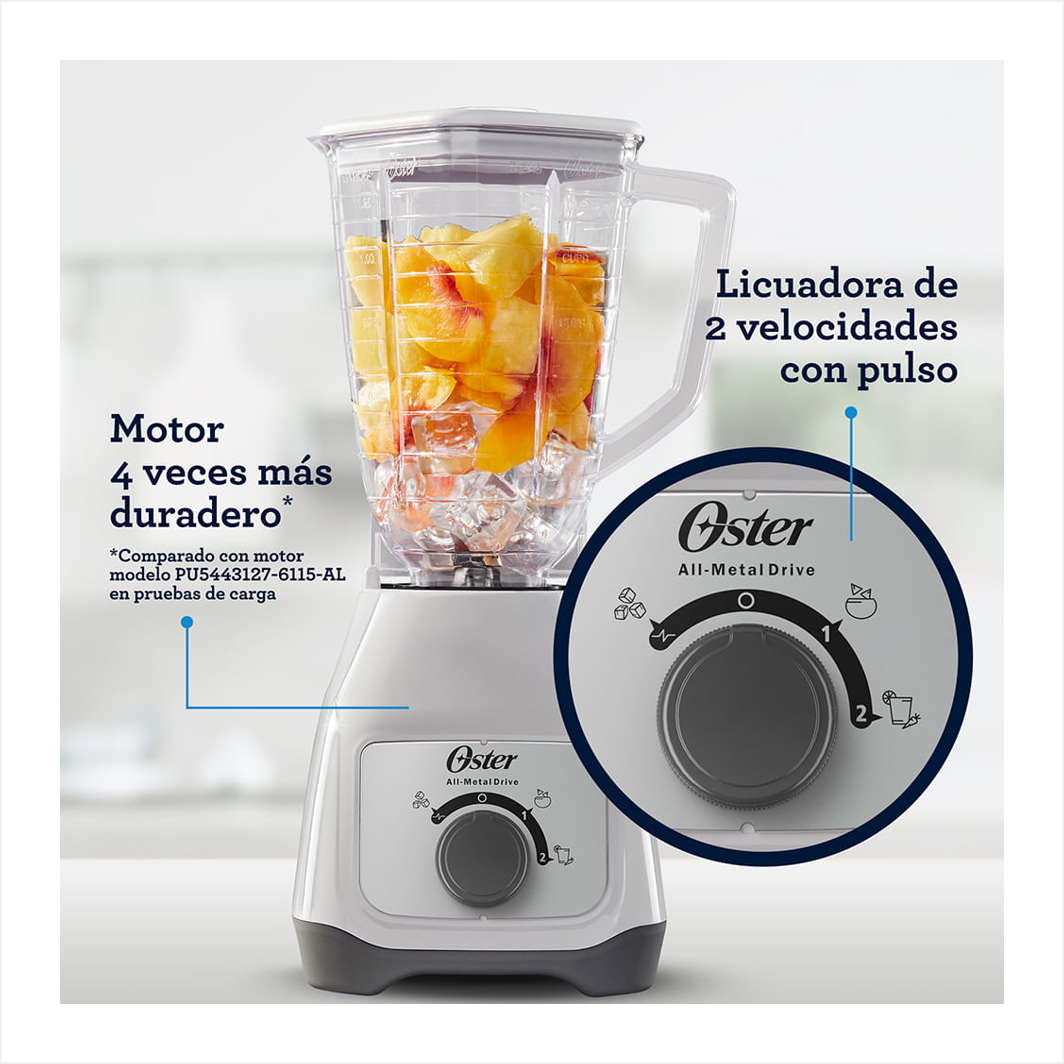 LICUADORA KALIMAN VASO DE PLÁSTICO OSTER BLSTKAP-WRD