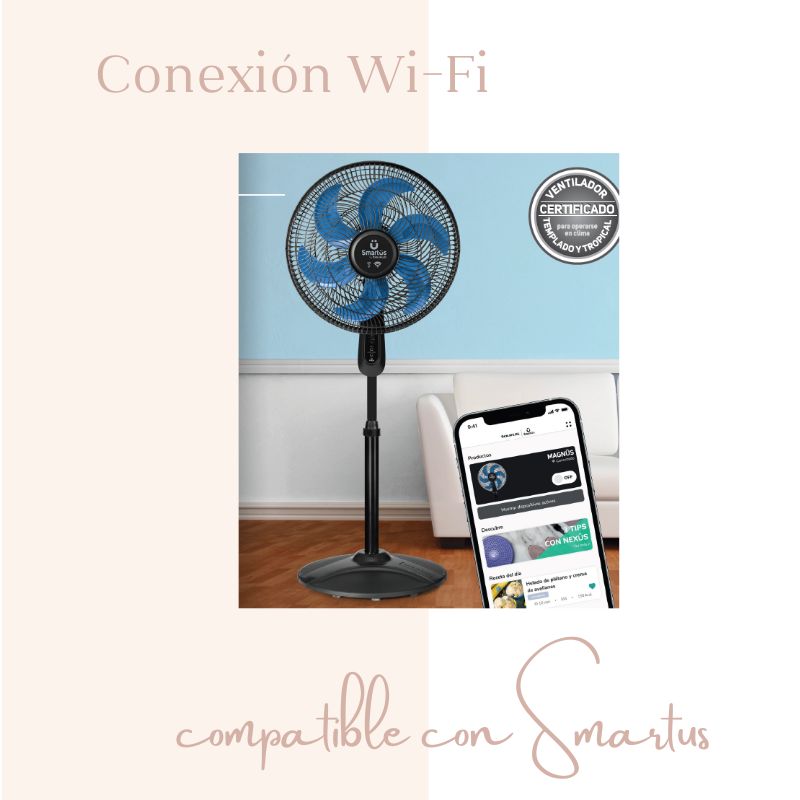 VENTILADOR DE PEDESTAL INTELIGENTE 16" TAURUS MAGNUS