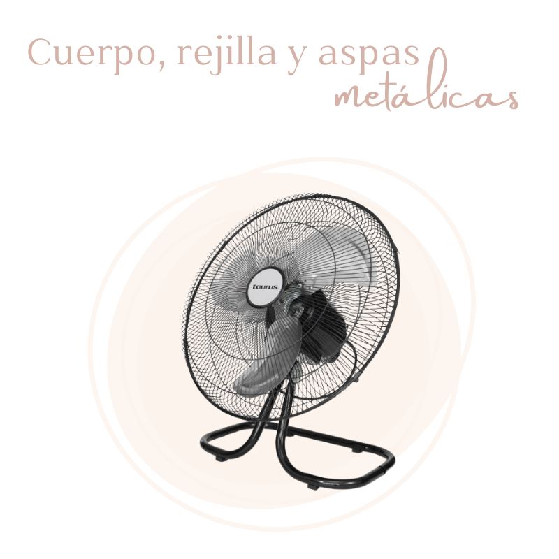 VENTILADOR ASPAS METÁLICAS 18" 3 EN 1 TAURUS MARTE