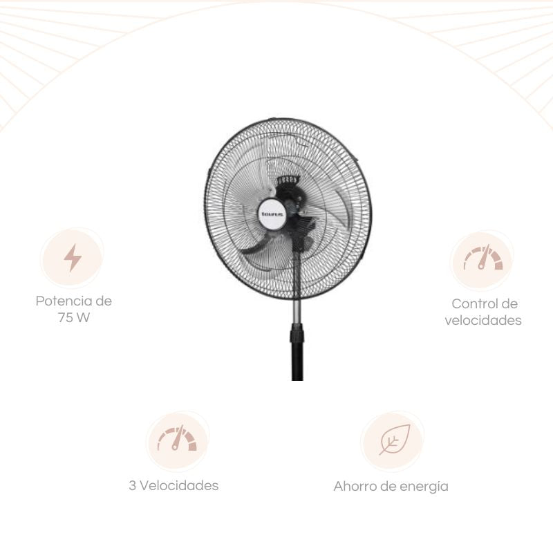 VENTILADOR ASPAS METÁLICAS 18" 3 EN 1 TAURUS MARTE