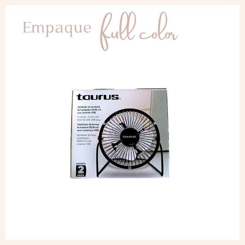 VENTILADOR USB DE ESCRITORIO 4" TAURUS MINIFAN-M94402800