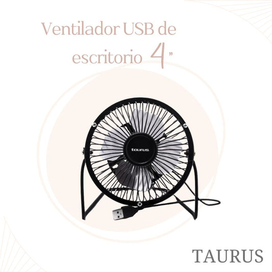 VENTILADOR USB DE ESCRITORIO 4" TAURUS MINIFAN-M94402800