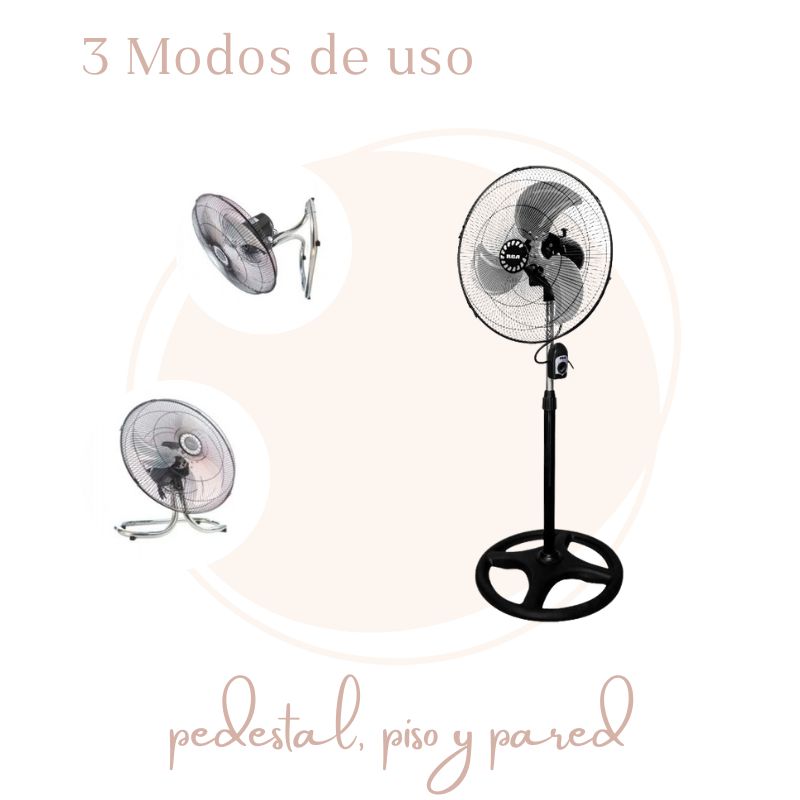 VENTILADOR 18" 3 EN 1 RCA RC-18B3