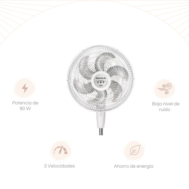 VENTILADOR DE PEDESTAL 2 EN 1 DE 18" TAURUS SPUTNIK