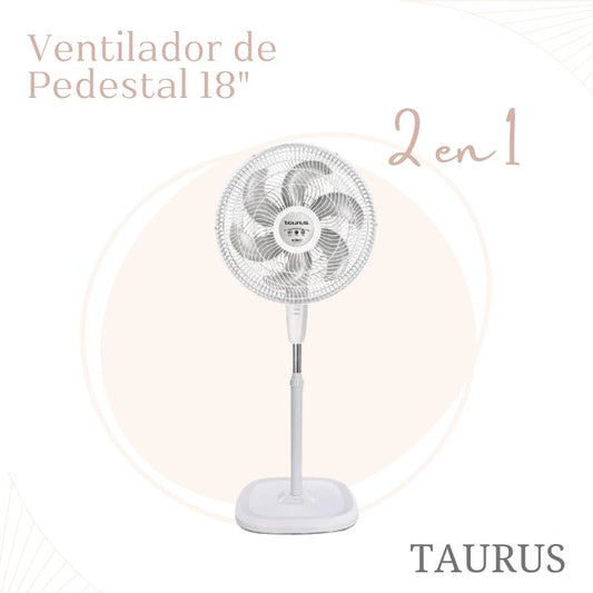 VENTILADOR DE PEDESTAL 2 EN 1 DE 18" TAURUS SPUTNIK