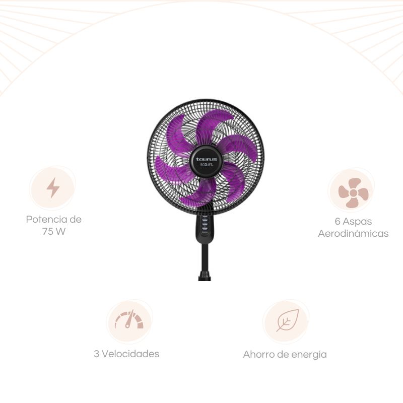 VENTILADOR DE PEDESTAL 16" TAURUS UNIVERSE-M94403902