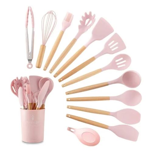 SET DE UTENSILIOS 12 PZ DE SILICON