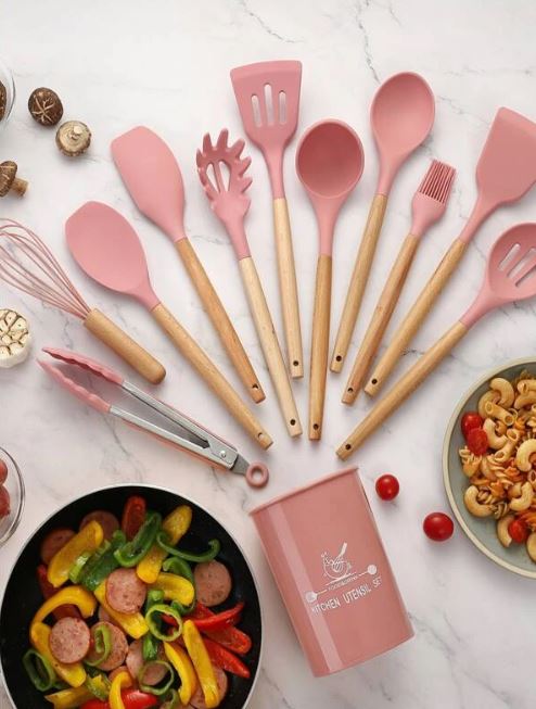SET DE UTENSILIOS 12 PZ DE SILICON