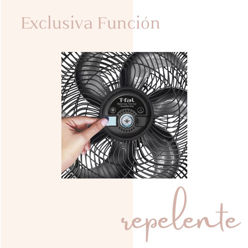VENTILADOR PEDESTAL REPELENTE 18” T-FAL VE77A0X0