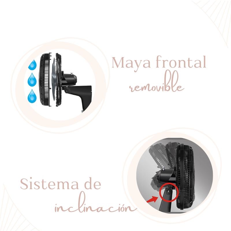 VENTILADOR PEDESTAL REPELENTE 18” T-FAL VE77A0X0