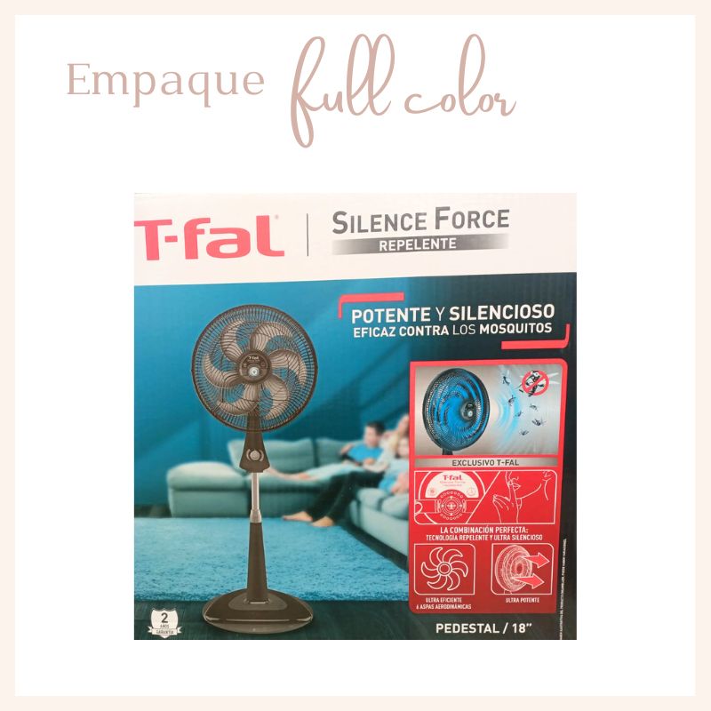 VENTILADOR PEDESTAL REPELENTE 18” T-FAL VE77A0X0