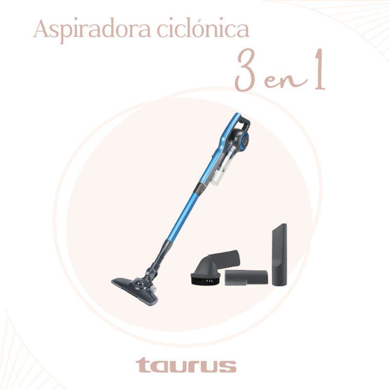 ASPIRADORA CICLÓNICA 3 EN 1 CON FILTRO HEPA TAURUS LIBERTY