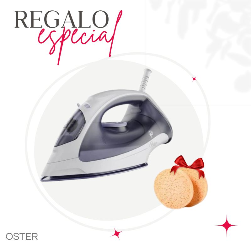 PLANCHA DE VAPOR OSTER GCSTBS3802 + ESPONJA FACIAL