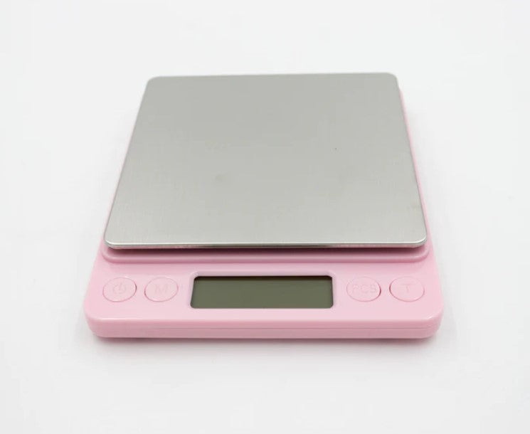 BASCULA DIGITAL GRAMERA 3KG ROSA IMPORTACIÓN HBE012-11-SP