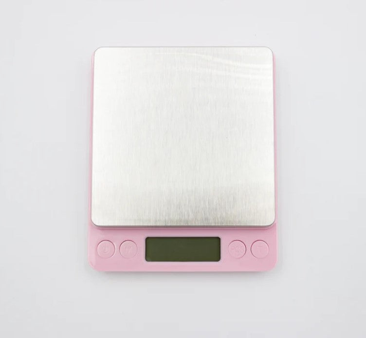BASCULA DIGITAL GRAMERA 3KG ROSA IMPORTACIÓN HBE012-11-SP