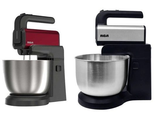 BATIDORA DE MANO CON PEDESTAL Y BOWL ACERO INOXIDABLE RCA