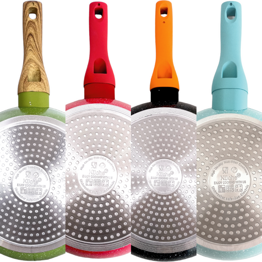 JUEGO DE SARTENES 3 PZ CERÁMICA C/TAPA 24,26 Y 28 CM DLS22-5419