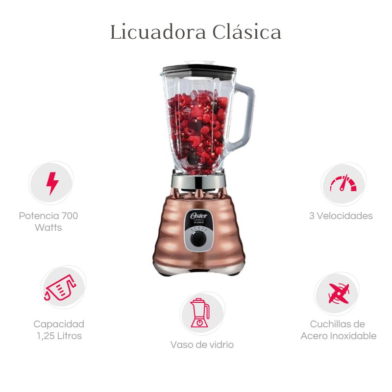 Licuadora Clásica Oster + Secadora Taurus BLST4128.M90060