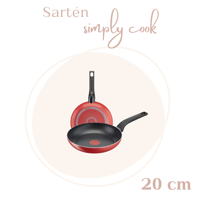 SARTEN SIMPLY COOK ROJO TFAL B5740