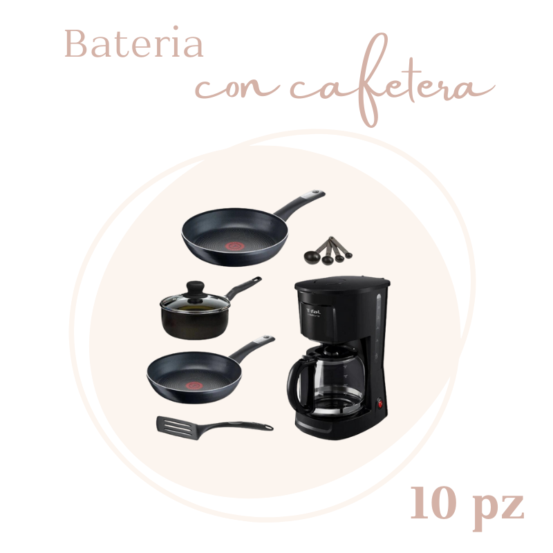 BATERIA C/ CAFETERA 10 PZ EASY CARE T-FAL B120421M2C