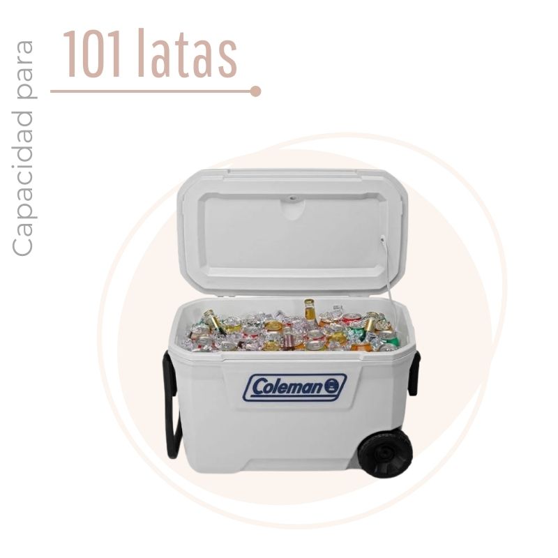 HIELERA CON RUEDAS 101 LATAS COLEMAN 6482