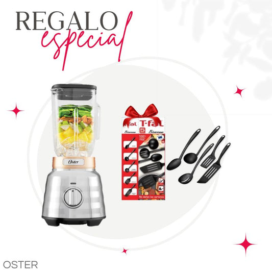 Licuadora Osterizer Max Oster + Utensilios 5 Pz T-FAL BLSTPBTG.27439000M1