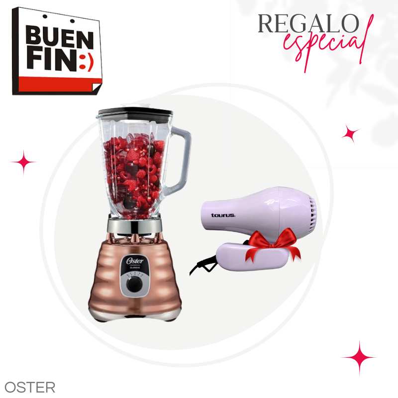 Licuadora Clásica Oster + Secadora Taurus BLST4128.M90060