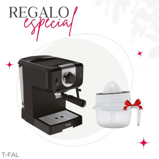 Cafetera Expresseria T-FAL + Exprimidor Taurus EX3220MX.CITRUS800