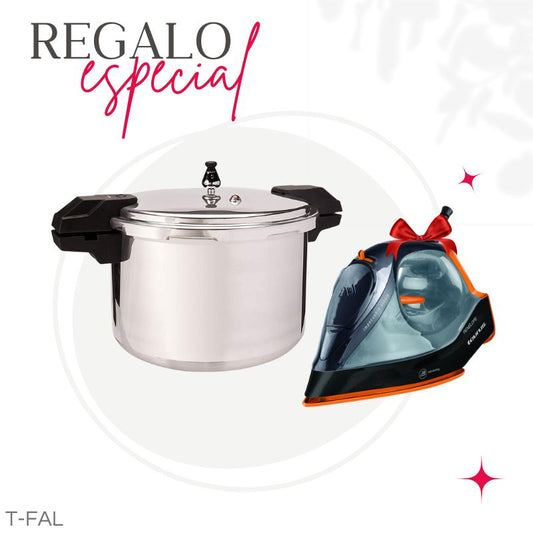 Olla Express 12 Qt T-FAL + Plancha Taurus YL307LA7.PENELOPE