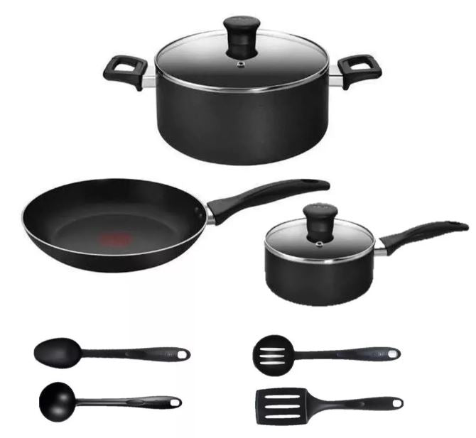 BATERIA T-FAL 9PZ BATEASYCA9NEG FAMILY COOK BLACK