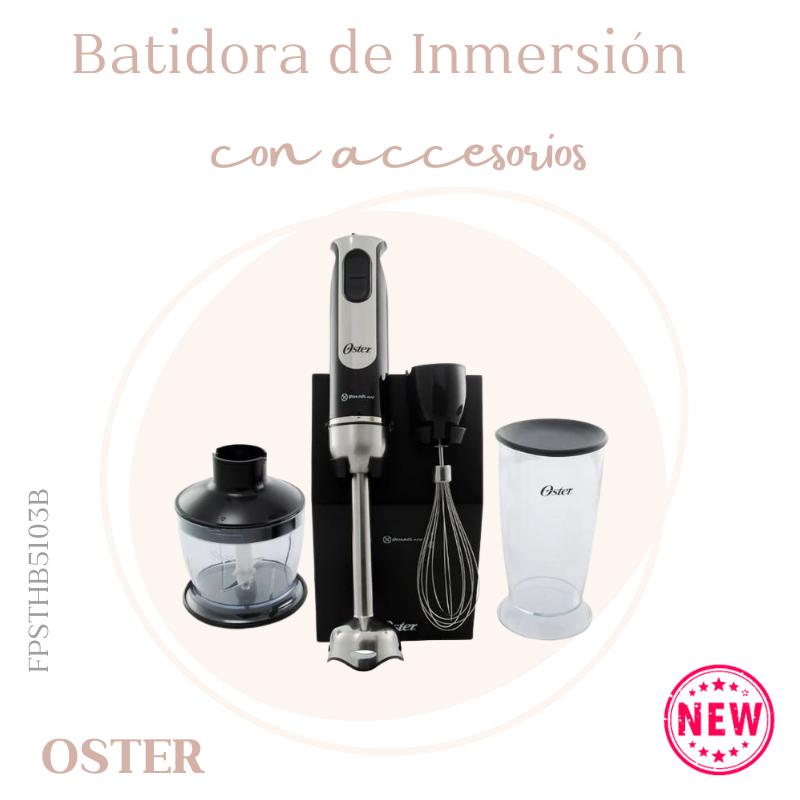 Batidora de Inmersión con Accesorios OSTER FPSTHB5103B