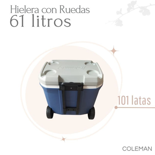 HIELERA CON RUEDAS 101 LATAS COLEMAN 9155