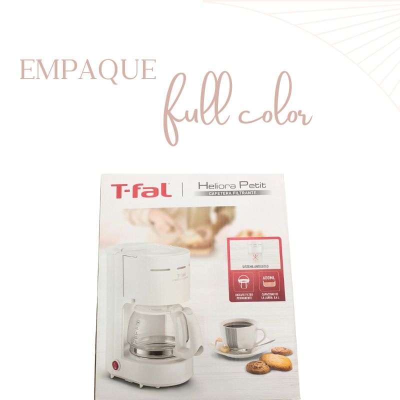 Cafetera Heliora Petit 6 Tz Blanca T-FAL CM3211MX