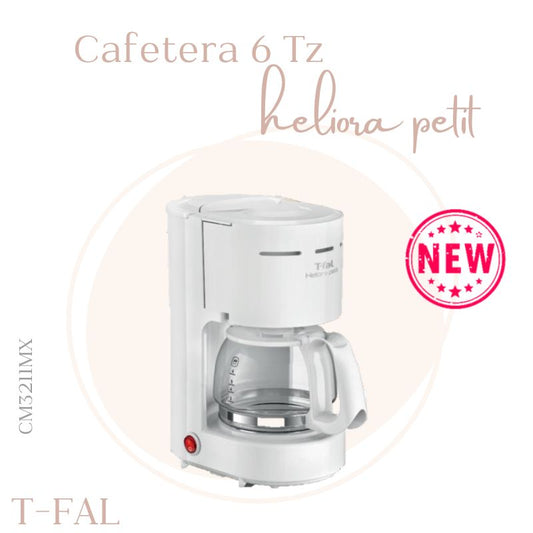 Cafetera Heliora Petit 6 Tz Blanca T-FAL CM3211MX