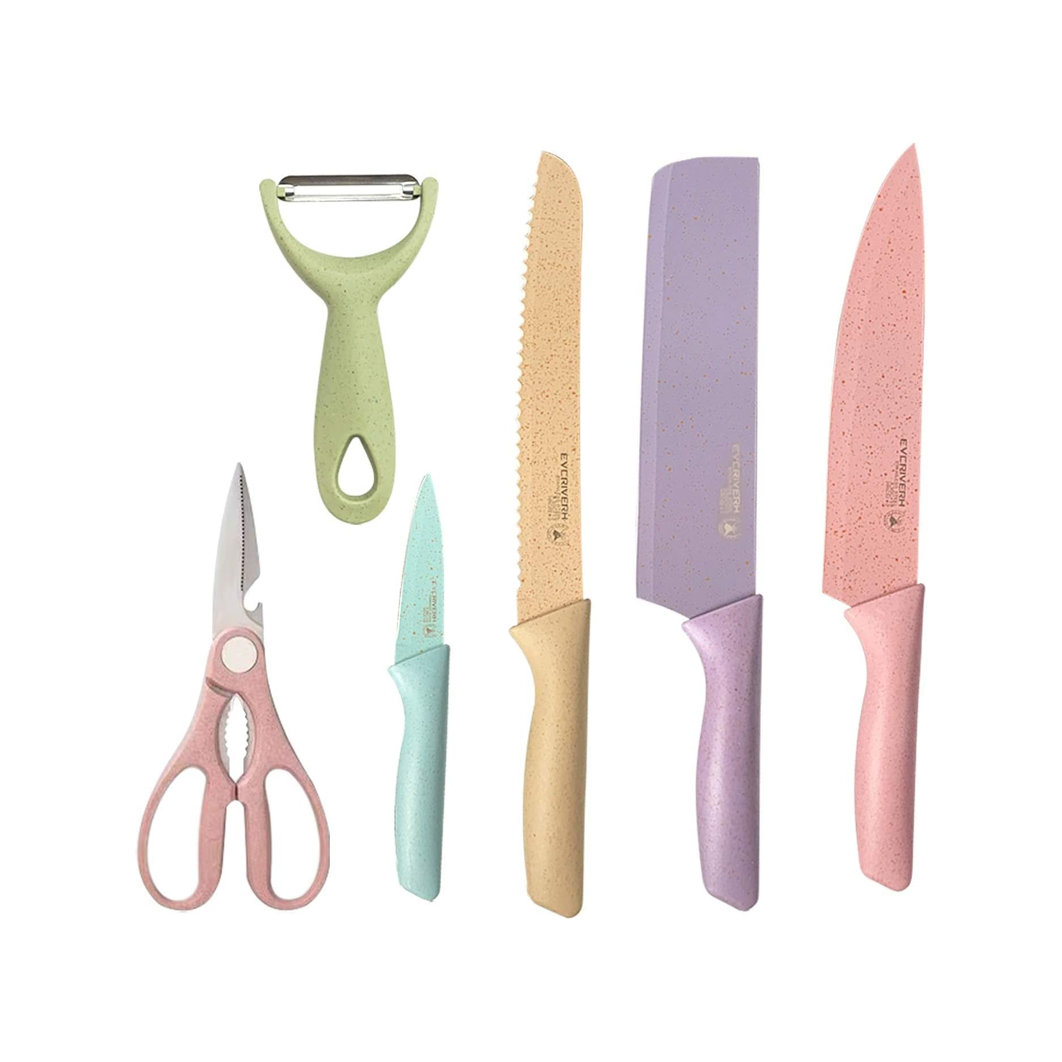 SET DE CUCHILLOS 6 PZ PASTEL CAC007-00 (ER-0278)
