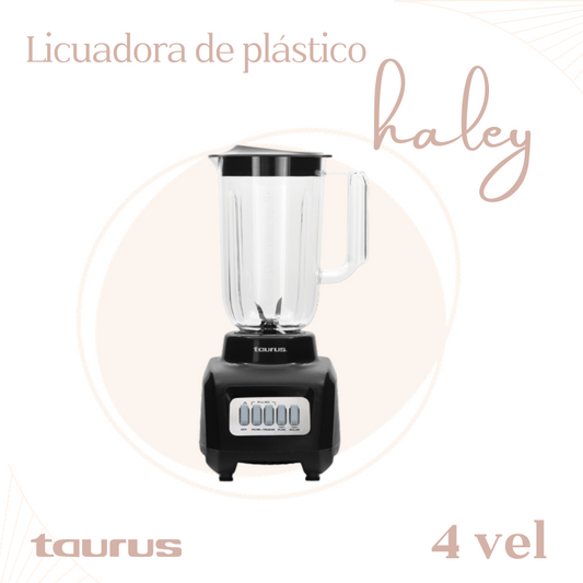 LICUADORA VASO DE PLÁSTICO 4 VEL TAURUS HALEY